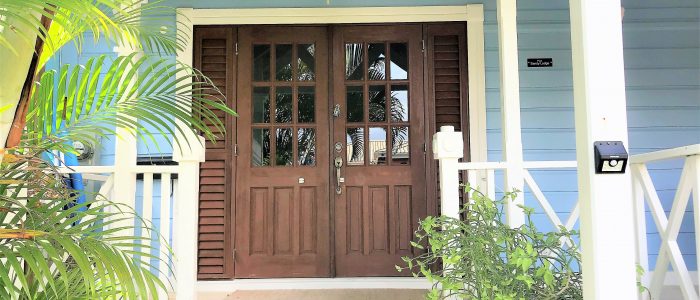 Front door new 700x300 - Barbados holiday home